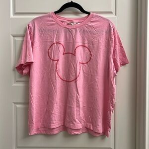 H&M Disney Mickey Mouse Tshirt Pink XXL